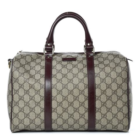 GUCCI GG Plus Monogram Medium Joy Boston Bordeaux